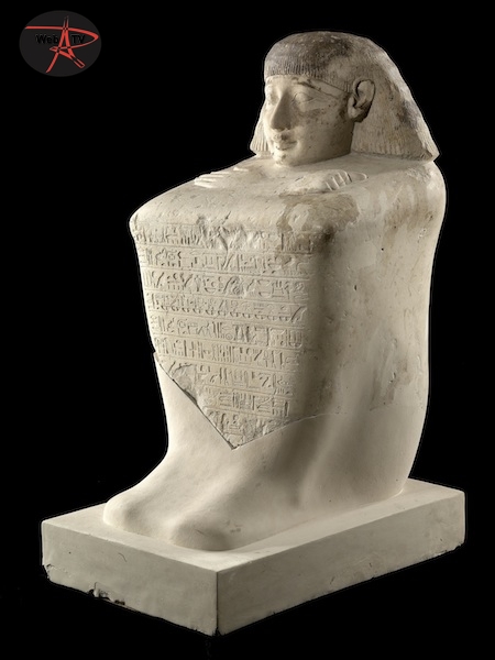 Statue du vizir Ouser 1550-1069 (C) RMN (Musée du Louvre) : Jean-Gilles Berizzi 
