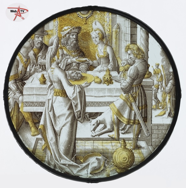 Salomé portant le chef de saint Jean Baptiste à Hérode Description - Vers 1520 (C) RMN (Musée du Louvre) : Martine Beck-Coppola 