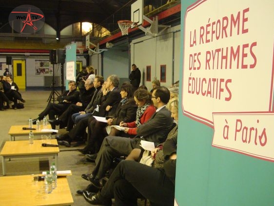 2e réunion publique sur la réforme des rythmes scolaires à Paris