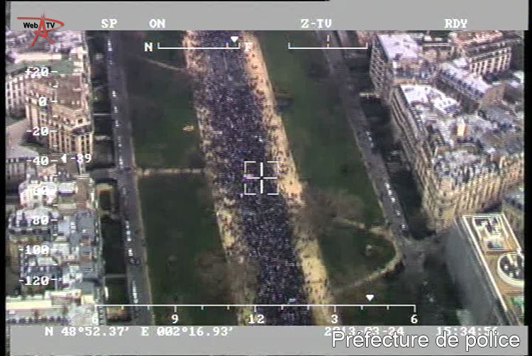 A 15h 34mn 56 sec (c) Préfecture de police de Paris le 24 mars 2013