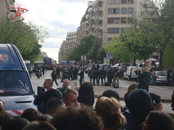Arrivée du PSG au Trocadéro 