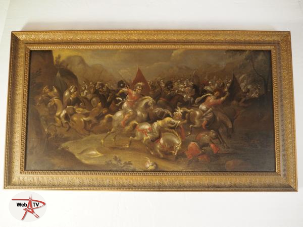 Lot 18 - Ecole flamande du XVIIe siècle - Bataille de cavalerie © Etude SADDE Commissaires Priseurs à Dijon © Etude SADDE Commissaires Priseurs à Dijon