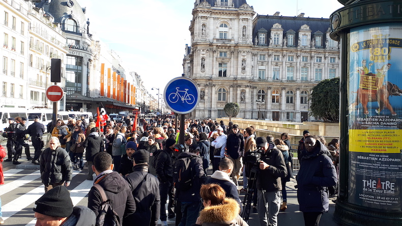 La mobilisation de la CGT à Paris le mardi 5 février 2019 © PT